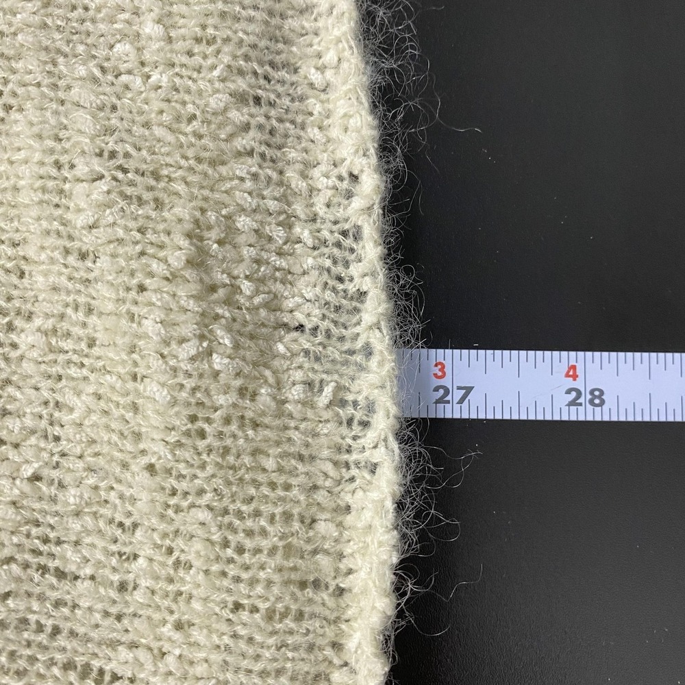 Eileen Fisher Sweater Womens 3X Cream Mohair Blend Open Knit Crewneck Pullover - Picture 8 of 11